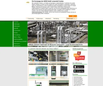 ABGS-GMBH.de(Ihr Spezialist für Gaswarnanlagen Gaswarntechnik Gaswarnsysteme und Gasanalysen) Screenshot