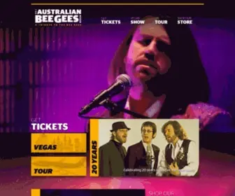 Abgshow.com(The Australian Bee Gees Show) Screenshot