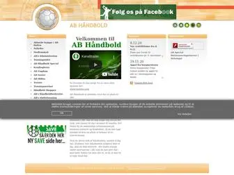 Abhaandbold.dk(Håndbold) Screenshot