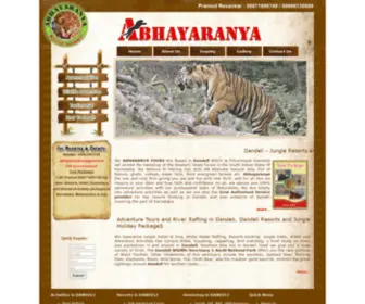 Abhayaranyadandeli.com(Abhayaranya Dandeli) Screenshot