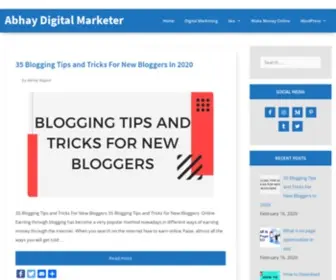 Abhaydigitalmarketer.com(Abhay Digital Marketer) Screenshot