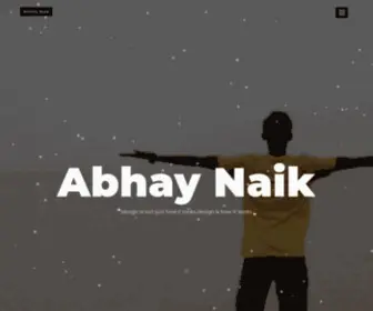 Abhaynaik.com(Abhay Naik) Screenshot