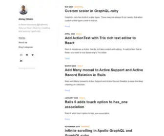 Abhaynikam.me(Software Developer @AngelListIndia. Ruby on Rails) Screenshot