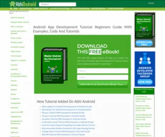 Abhiandroid.com(Learn How To Create Android App With Examples) Screenshot