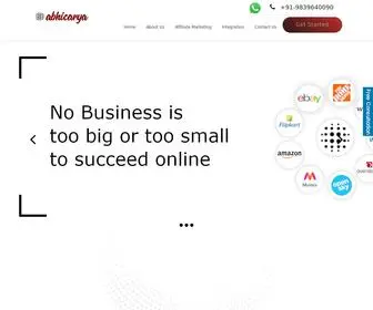 Abhicarya.com(E-commerce solutions provider) Screenshot