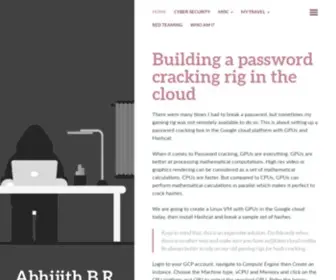 Abhijith.live(Cyber Security) Screenshot