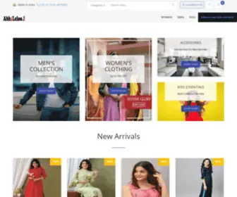 Abhileloo.com(Online Shopping site in India) Screenshot