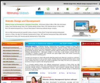 Abhimanyuinfotech.co.in(Website design Patna) Screenshot