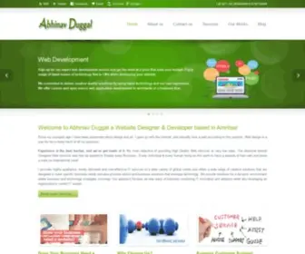 Abhinavduggal.com(Abhinav Duggal Website Designer in Amritsar) Screenshot