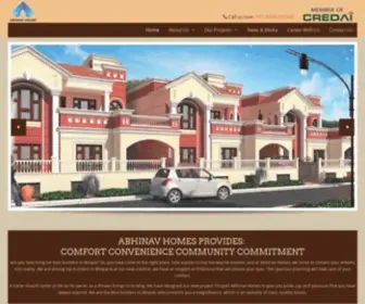 Abhinavhomes.in(Abhinav homes one of the leading builders in bhopal. which) Screenshot