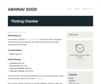 Abhinavsood.com(Abhinav Sood) Screenshot