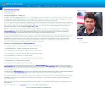 Abhishekbhatnagar.com(Abhishek Bhatnagar) Screenshot