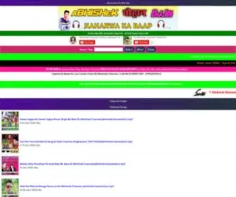 Abhishekchauhandj.in(Dj Abhishek chauhan Revara Gomadhi Azamgarh No.1 Best Bhojpuri Dj Song Site) Screenshot