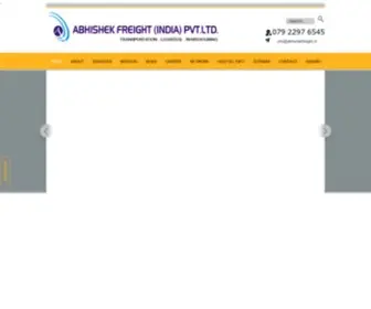 Abhishekfreight.in(Abhishek freight India pvt.ltd) Screenshot