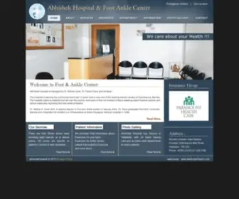 Abhishekhospital.com(Abhishek Hospital Foot Ankle Center) Screenshot