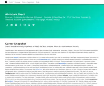 Abhisheknandi.com(Abhishek Nandi) Screenshot