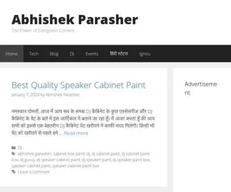 Abhishekparasher.com(Abhishek Parasher) Screenshot