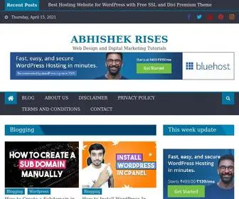 Abhishekrises.com(Abhishek Rises) Screenshot