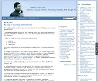 Abhishekrungta.com(Abhishek Rungta's Blog) Screenshot