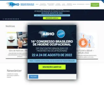 Abho.org.br(ABHO) Screenshot