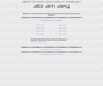 Abi-Aeg.de(Abitur-Jahrgänge am Albert-Einstein-Gymnasium Böblingen) Screenshot
