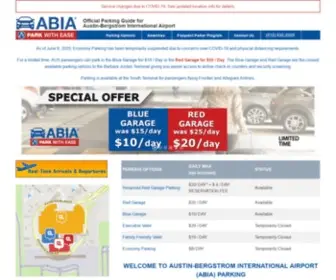 Abiaparking.com(ABIA Parking) Screenshot