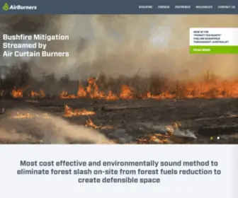 Abiau.com(Bushfire Mitigation in Australia by Use of Air Burners) Screenshot