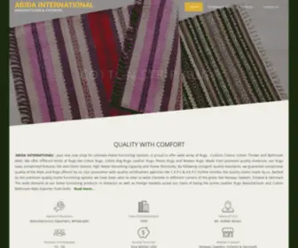 Abidarugs.com(Cotton Rugs Manufacturer exporter from Noida India) Screenshot