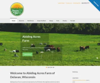 Abidingacresfarm.com(Delavan, Wisconsin) Screenshot