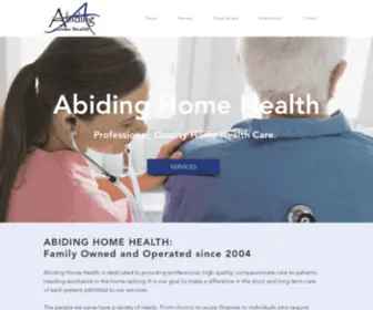 Abidinghomehealth.com(Abiding Home Health) Screenshot