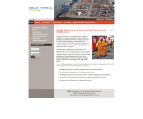 Abidjan-Terminal.com(Conteneurs servant en continu) Screenshot