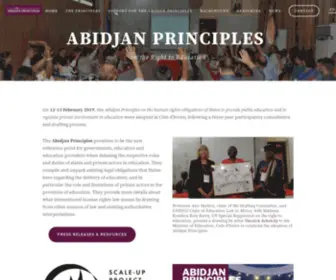 Abidjanprinciples.org(The Abidjan Principles) Screenshot