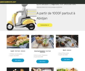 Abidjanresto.net(Les meilleurs restaurants d'Abidjan) Screenshot