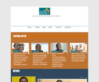 Abidjanshow.com(1er site de divertissement ivoirien) Screenshot