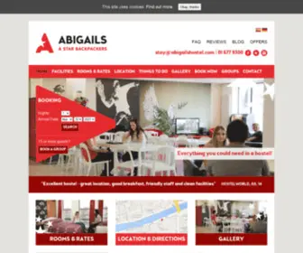 Abigailshostel.com(Abigails Hostel) Screenshot