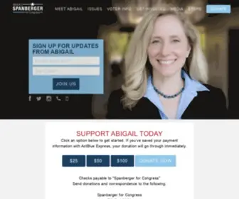 Abigailspanberger.com(Abigail Spanberger) Screenshot