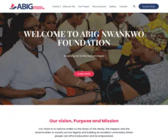 Abignwankwofoundation.org.ng(Abig Nwnakwo Foundation) Screenshot