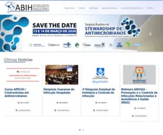 Abih.net.br(Associação Brasileira dos Profissionais em Controle de Infecções e Epidemiologia Hospitalar) Screenshot