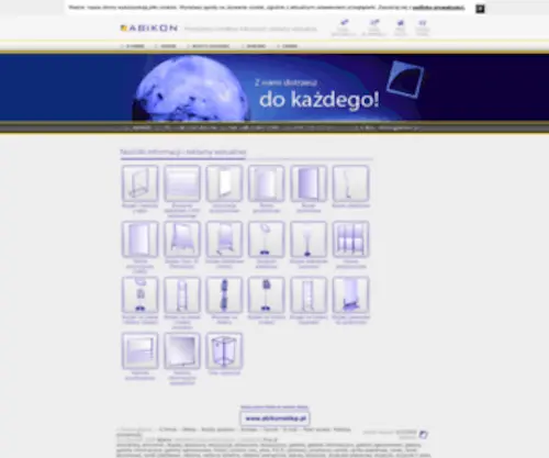 Abikon.pl(Producent nośników informacji i reklamy wizualnej) Screenshot