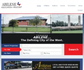 Abileneaor.com(Abilene Association of Realtors) Screenshot