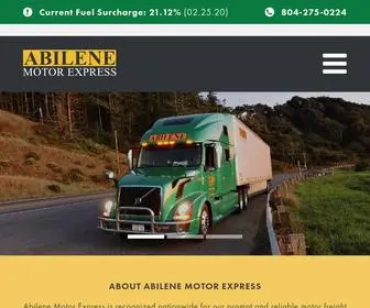 Abilenemotor.com(Abilene Motor Express) Screenshot