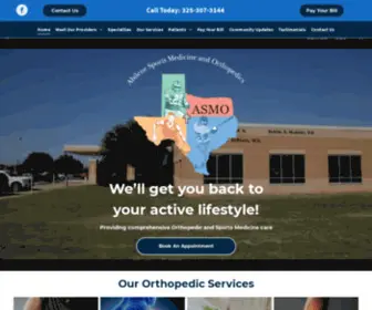 Abilenesportsmed.com(Abilene Sports Medicine and Orthopedics) Screenshot