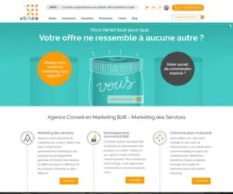 Abileo.com(Abiléo est une agence conseil en marketing et communication B2B) Screenshot