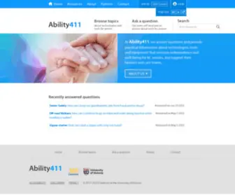 Ability411.ca(Ability 411) Screenshot