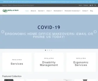 Abilityatwork.ca(Ergonomic, Return to Work and Worker Accommodation Experts) Screenshot