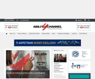 Abilitychannel.tv(Ability Channel: magazine online sulla disabilità positiva) Screenshot