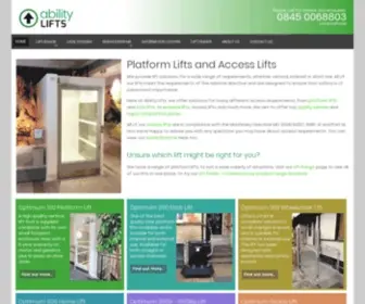 Abilitylifts.co.uk(Ability Lifts) Screenshot