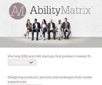 Abilitymatrix.com(AbilityMatrix Design Strategy and Product Strategy) Screenshot