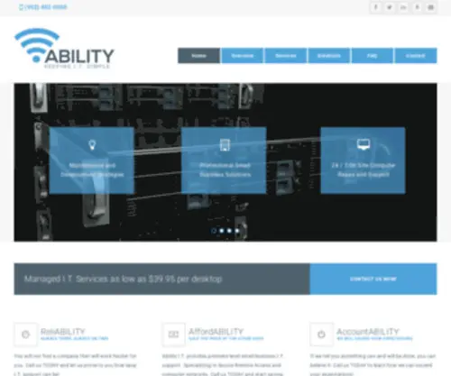 Abilitymn.com(Small Business I.T. Support & Managed Services) Screenshot