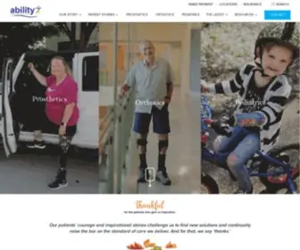 Abilitypo.com(Prosthetics and Orthotics) Screenshot